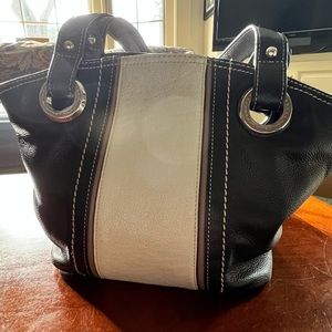 Shoulder Bag Navy and Cream Tingnanello